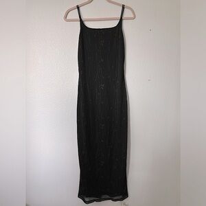 Vintage 90s evening floral maxi dress